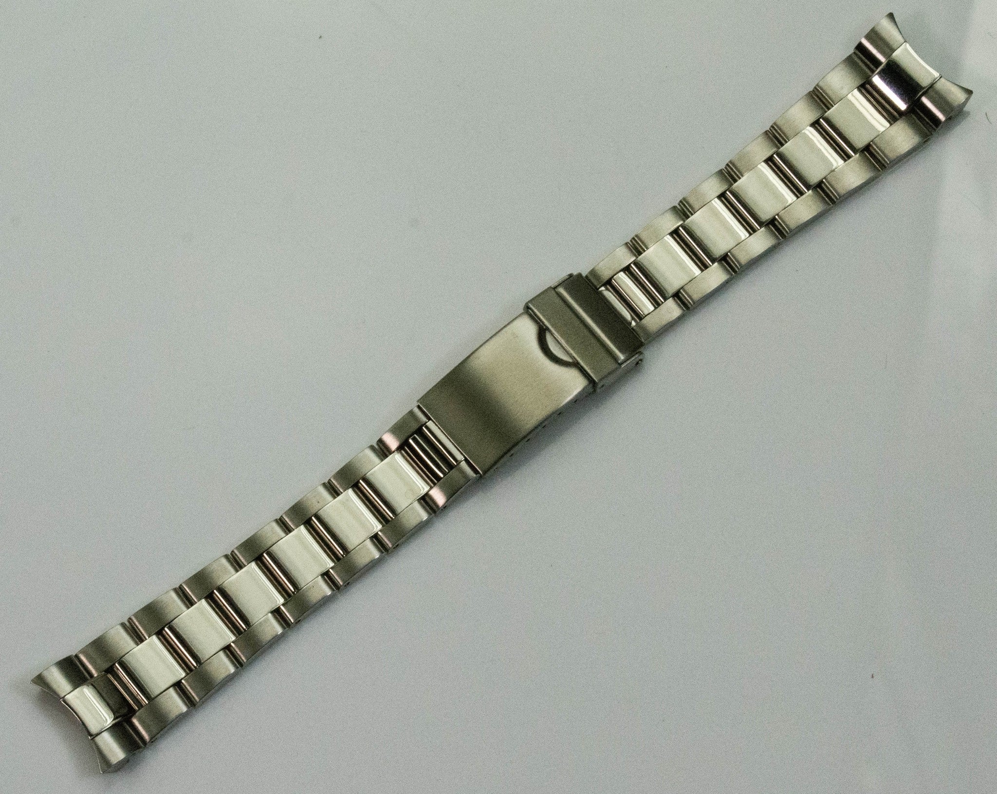 Steel Solid Links Curved End 20mm For Rolex Oyster Watch Bracelet Strap Datejust